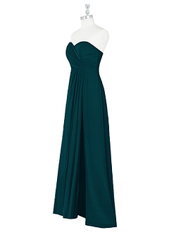 Azazie Arabella Allure Vestidos de damas de honor Vestido de Pino de Gasa de Corte en A Convertible con Escote de Corazón image11