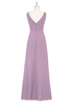 Azazie Julianna Bridesmaid Dresses Wisteria A-Line Chiffon Dress image7