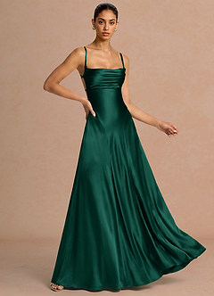 Robe Maxi Vert Chasseur Muirgen image1