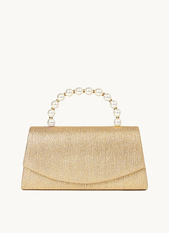 front Glitter And Pearls Handbag