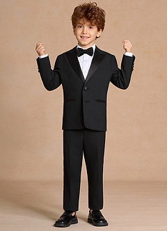 front Michael Black Boys Peak Lapel Tuxedos