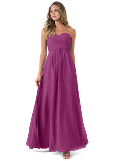 orchid colour bridesmaid dress