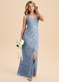 Azazie Mero Junior Klä av Tubklänning i Blommig Utbrändhet Plisserad image1