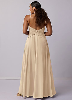 Barbie ♥ Azazie Bridesmaid Dresses Champagne A-Line Chiffon Dress image9