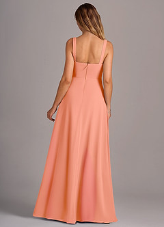 Azazie Debra Bridesmaid Dresses Sunset A-Line with Pockets Chiffon Convertible Dress image6