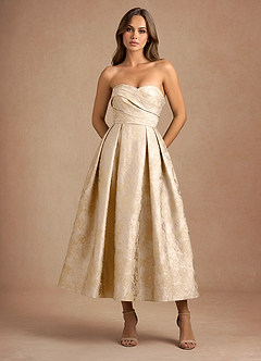 Maelis Vintage Champagne Maxi Dress image3