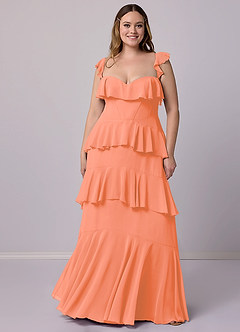 Barbie ♥ Azazie Bridesmaid Dresses Sunset A-Line Sweetheart Neckline Chiffon Dress image8