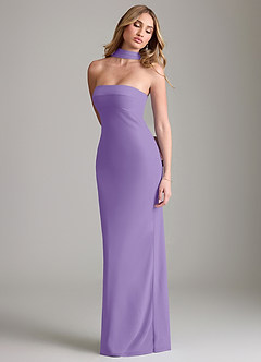 Azazie Lusinda Bridesmaid Dresses Tahiti Mermaid Off the Shoulder Chiffon Convertible Dress image7