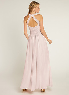 Azazie Claudia Bridesmaid Dresses Rose Petal A-Line Sweetheart Neckline Chiffon Dress image3