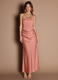 a line two piece dress Two Piece Prom Dresses Off-the-shoulder A-line Long Chic Prom Dress JK –  Anna PromDress main image 1