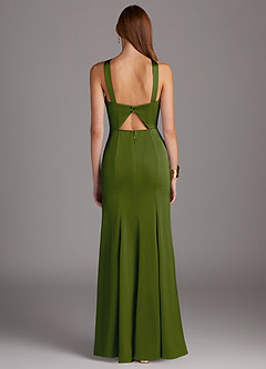 Robe Longue Olive Verte Elana image4