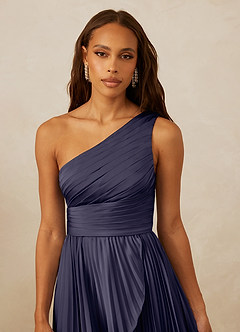 Christian Siriano Bridal for Azazie 1008 Bridesmaid Dresses Stormy A-Line One Shoulder Stretch Satin Dress image8