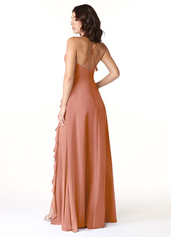 Azazie Tarni Bridesmaid Dresses MAI TAI A-Line Chiffon Dress image2