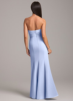Azazie Yola Bridesmaid Dresses Ice Sheath Pleated Chiffon Convertible Dress image6