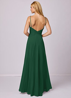 Barbie ♥ Azazie Bridesmaid Dresses Dark Green A-Line Chiffon Dress image2