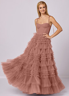 Barbie ♥ Azazie Bridesmaid Dresses Cedar Rose A-Line Sweetheart Neckline Tulle Dress image1