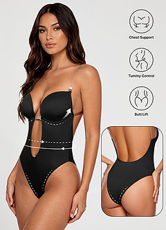 front Azazie Body dos nu sans couture une pièce
