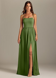 Azazie Calianna Bridesmaid Dresses Juniper A-Line Off the Shoulder Stretch Satin Convertible Dress image9