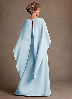 Azazie Marilla Suknie dla Matki Panny Młodej Linia A Pofałdowany Szyfon Długość podłogi Sukienka image3