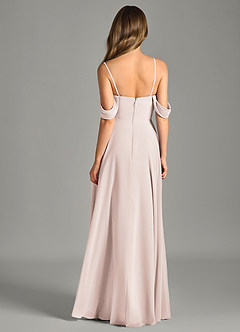 Azazie Chelsey Vestidos de damas de honor Vestido de Pétalo De Rosa de Gasa de Corte en A Convertible con Vestidos sin tirantes image7