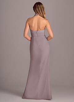 Azazie Jemma Brautjungfernkleider Etui Plissee Chiffon Kleid Dämmerung image2