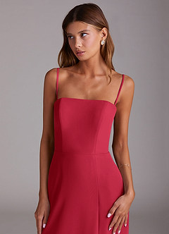 Azazie Wren Bridesmaid Dresses Scarlet A-Line Strapless Chiffon Dress image2