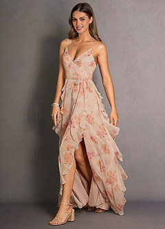 Sienne Peach Maxi Dress image2