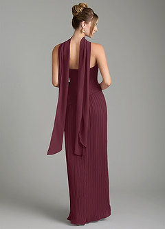 Azazie Tierney Bridesmaid Dresses Cabernet A-Line Strapless Chiffon Convertible Dress image10
