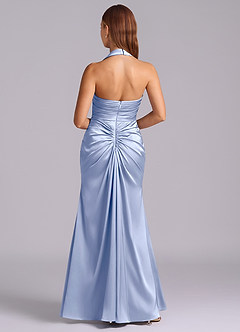 Azazie Destiny Suknie dla druhen Syrena Dekolt w kształcie serca Satyna elastyczna Do ziemi Sukienka image2