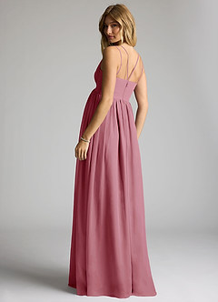 Azazie Emree Maternity Bridesmaid Dresses A-Line Chiffon Floor-Length Dress image5
