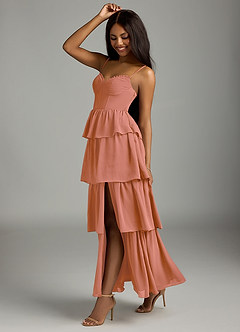 Azazie Kaiden Bridesmaid Dresses MAI TAI A-Line Sweetheart Neckline Chiffon Dress image4
