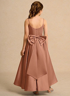 Azazie Sweets Junior Formal Flower Girl Klänningar Klä A-Line i Matt satäng Plisserad image2