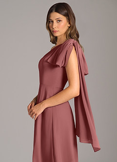 Azazie Tella Jurken voor bruidsmeisjes Jurk van Chiffon met A-Lijn One-Shoulder Amethist image8