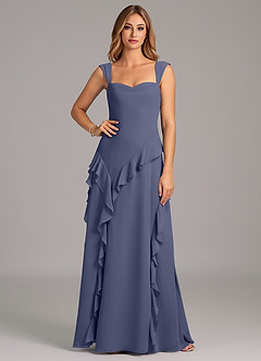 Azazie Sloane Bridesmaid Dresses Stormy A-Line Sweetheart Neckline Chiffon Dress image5