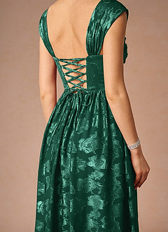 Hazel Hunter Green Pleated Maxi Dress image8