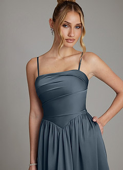 Azazie Zena Bridesmaid Dresses Twilight A-Line Strapless Stretch Satin Dress image2