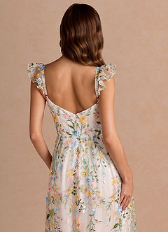 Denisse Blush Pink Multi Midi Dress image6