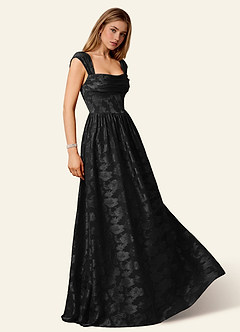 Briar Schwarz Plissiertes Maxi-Ballkleid image5