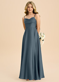 Azazie Bear Junior Twilight A-Line Sweetheart Neckline Stretch Satin Dress image6