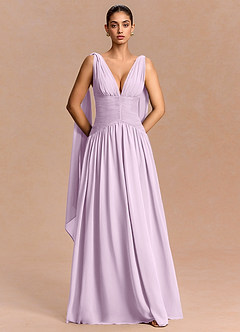Vestido Lila Esmerilada Largo Eluney image3