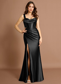 Thea Negro Vestido largo image1