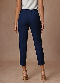 front Kennedy Blue Refined Weave  Performance Dress Pants