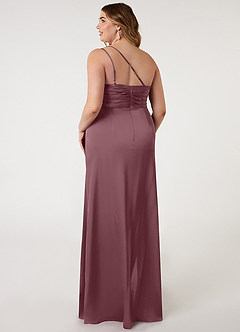 Azazie Eren Brudtärnklänningar Klänning av Sjöjungfru i Stretch Satin One-shoulder Ametist image7