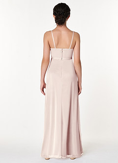 Azazie Luxy Junior Rose Petal Pleated Mesh Dress image2