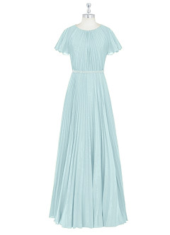 Azazie Kara Abiti da damigella modesti Abito A-Line Plissettato Chiffon Floor-Length image7