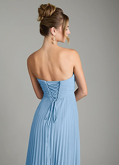 Azazie Tempest At-home Try On Dresses Agave Empire Corset Chiffon Convertible Dress image9