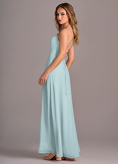 Azazie Mei Bridesmaid Dresses Mist A-Line Chiffon Dress image5