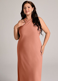 Azazie Doretta Bridesmaid Dresses MAI TAI Mermaid Pleated Chiffon Dress image11