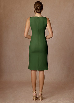 front Kennedy Oliwa Sukienka Ze Stretchem Strukturalnym