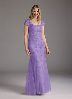 Azazie Marbella Mother of the Bride Dresses Tahiti Mermaid Queen Anne Sequins Lace Dress image4